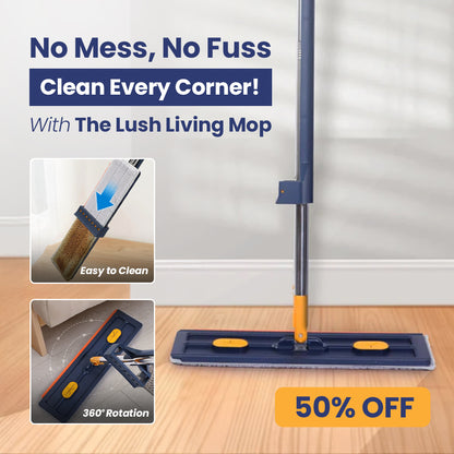 Lush Living Self-Wringing Flat Mop