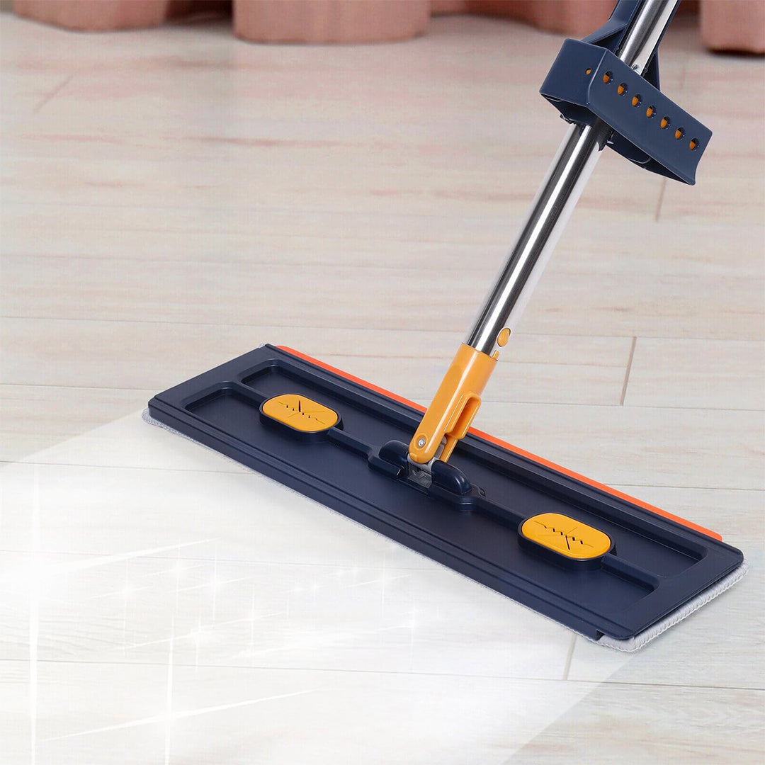 Lush Living Self-Wringing Flat Mop + 2 FREE Microfiber Pads