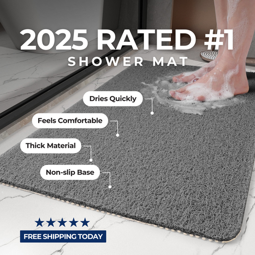 Lush Living™ Shower Mat Non-Slip